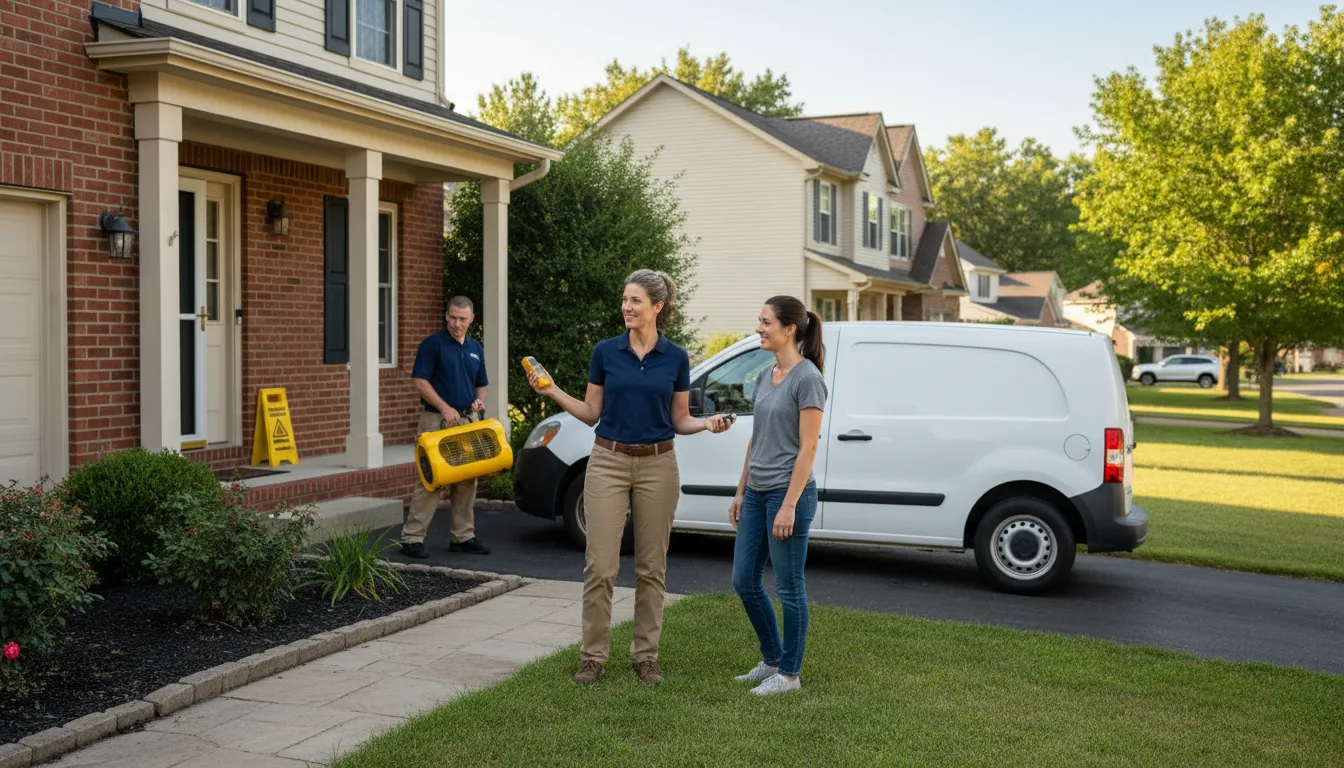 Residential water damage restoration in Park Ridge, IL
